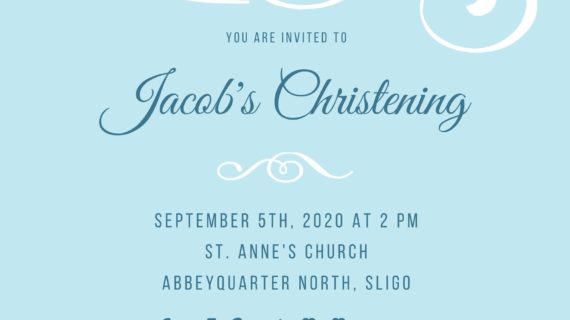 Boys Christening Card