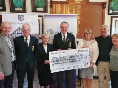 Co Sligo Golf Club Classic 2019 Cheque Presentation