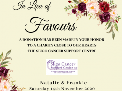 Wedding Favour Northwest Cancer Support CentreWedding Favour Sligo Cancer Support Centre